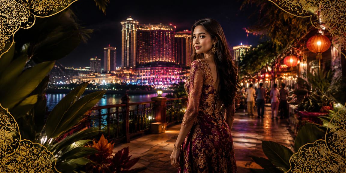 Hiburan kasino di Genting Highlands dengan motif batik khas Malaysia