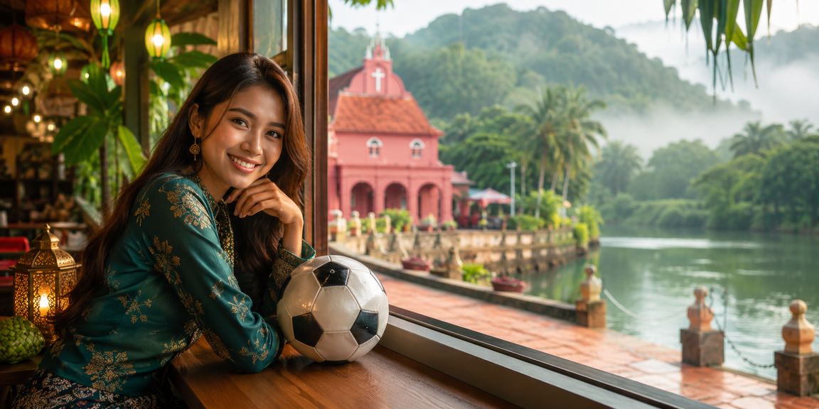 Peminat bola sepak bertaruh semasa Hari Raya di Melaka dengan gaya tempatan